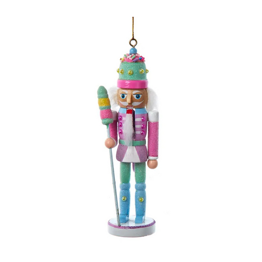 Ornament Nutcracker Bubblegum Yellow & Pink 6"