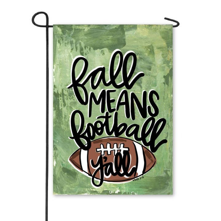 Garden Flag Fall Means Football