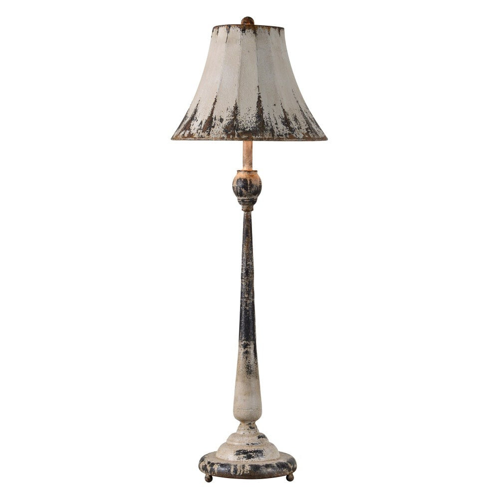 Lamp Amelia White Distressed