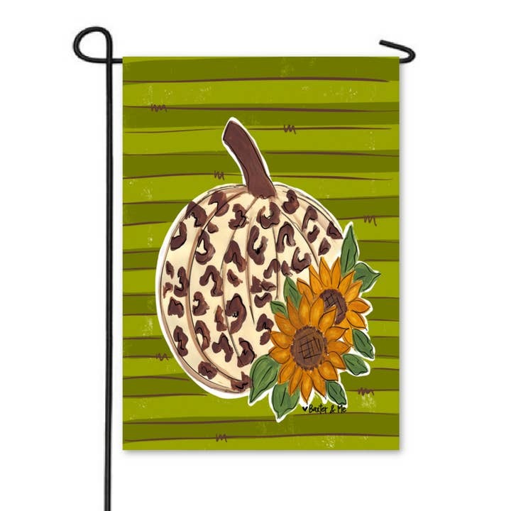 Garden Flag Leopard Sunflower