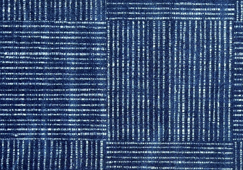 Canvas Navy Washable Rug