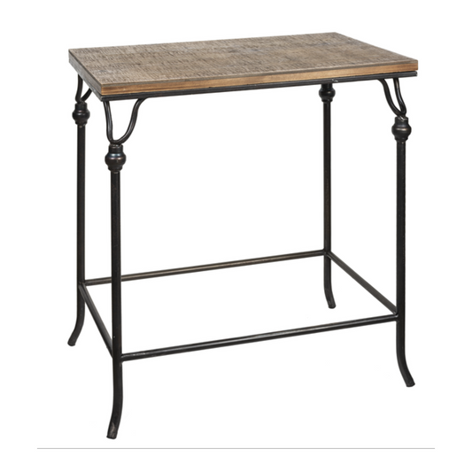 Table Side Rectangle with Finial Legs