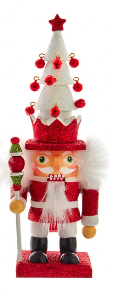 Nutcracker Hollywood Tree Hat Red & White 9.5"