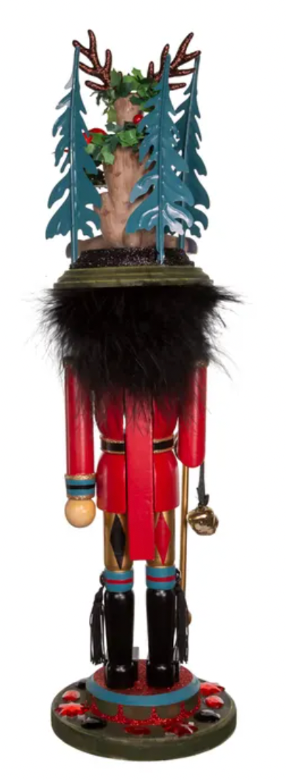 Nutcracker Hollywood Soldier with Deer Hat 15"