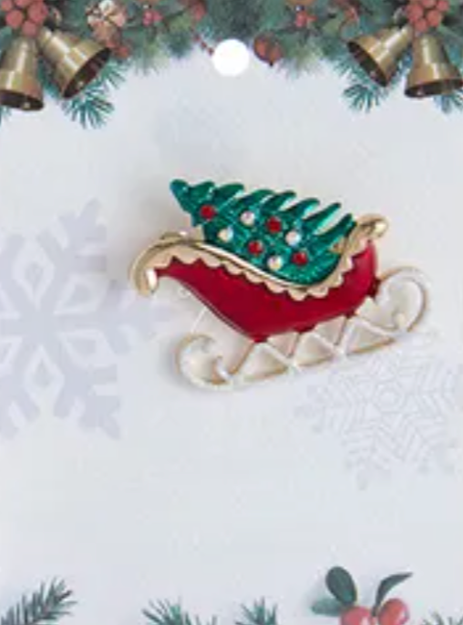 Pin Christmas Santa's Sleigh