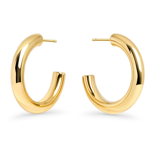 Earrings Hoop Lara Medium Gold 29 mm