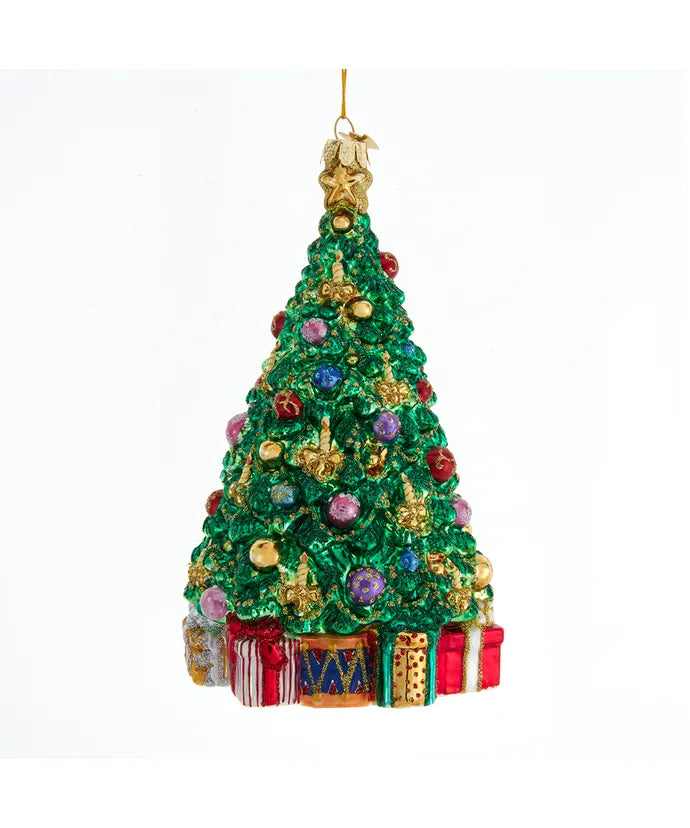 Ornament Bellissimo Glass Christmas Tree 7"