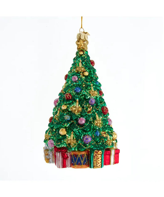 Ornament Bellissimo Glass Christmas Tree 7"