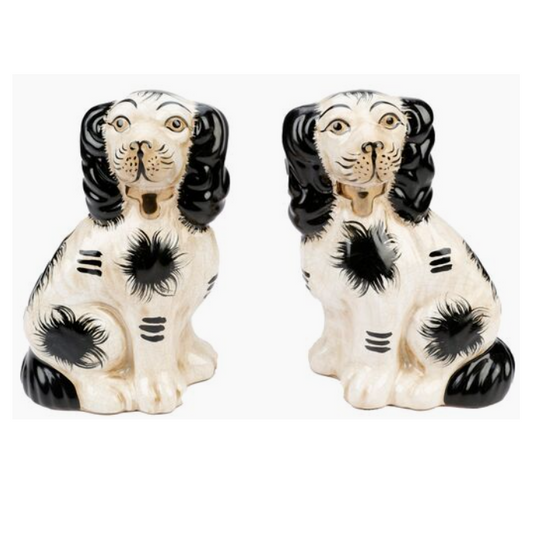 Figurine Staffordshire-Style Dogs Pair