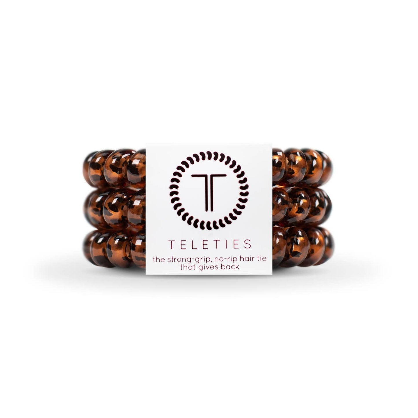 Teleties No Rip Hair Ties, Large, Tortoise