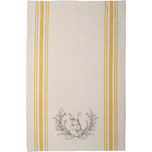 Tea Towel Rabbit Crest