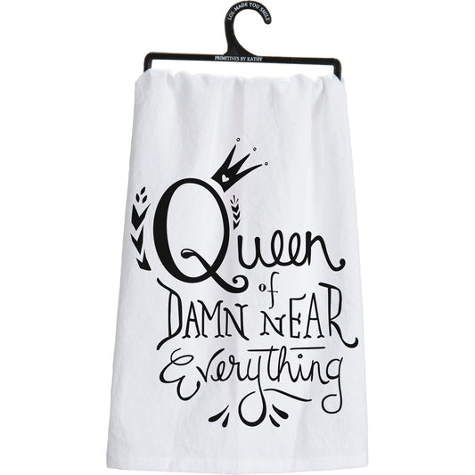 Tea Towel Queen Of Damn Near Everything