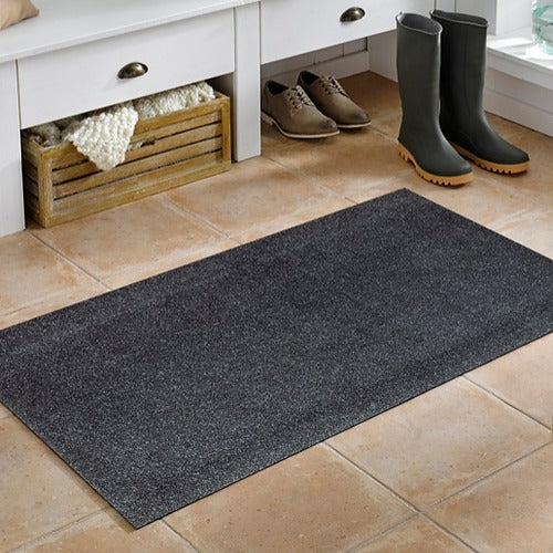 Dark Graphite Washable Rug