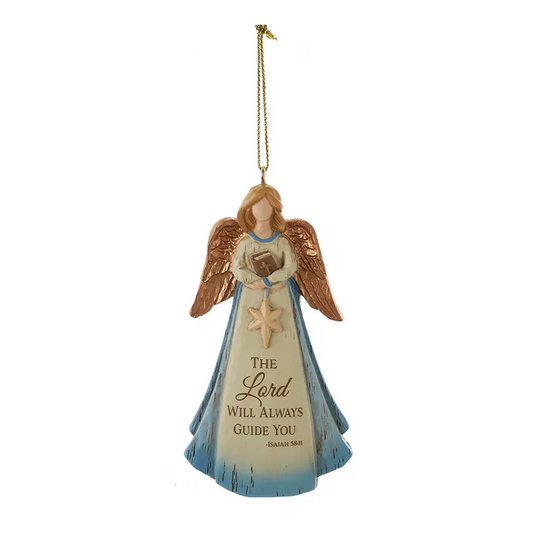 Ornament Angel The Lord will Always Guide You 4"