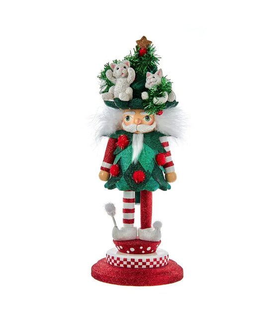 Nutcracker Hollywood Cats in Tree Hat 14"