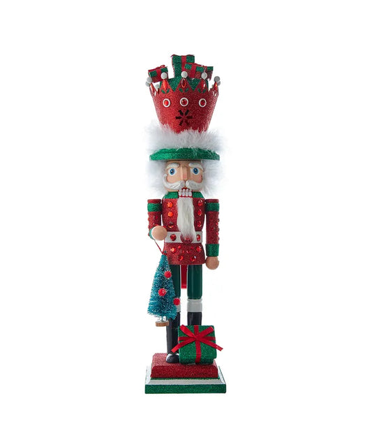 Nutcracker Hollywood Red & Green With Presents 18"