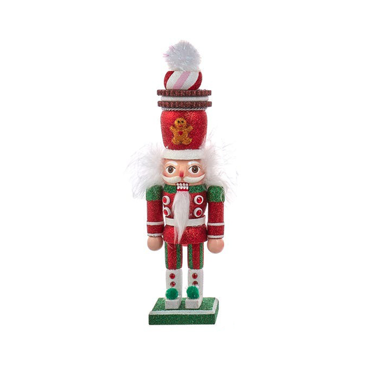 Nutcracker Hollywood Red, Green & White Whimsical Hat Peppermint 12"