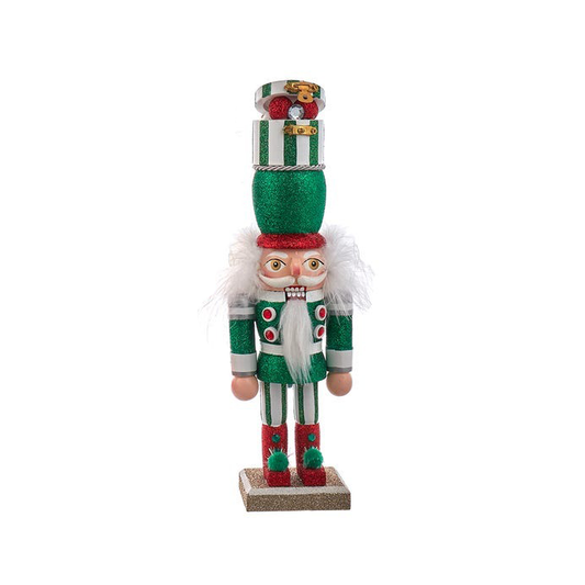 Nutcracker Hollywood Red, Green & White Whimsical Hat Gift 12"