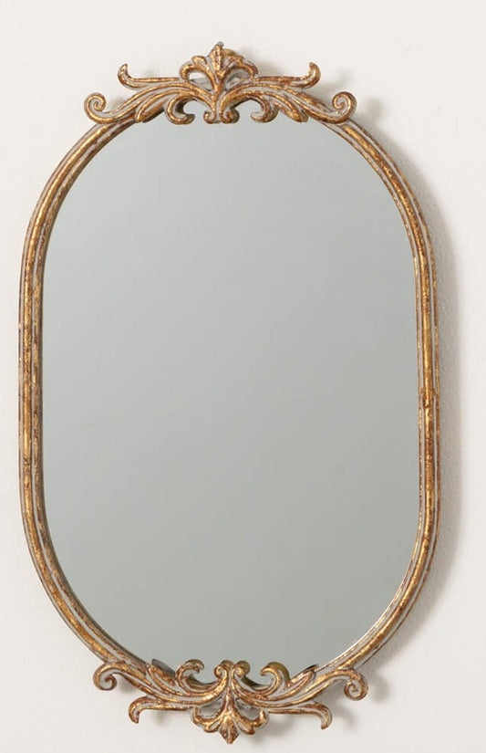 Mirror Oval Gold Ornate