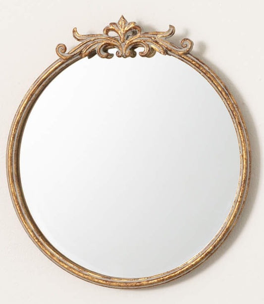 Mirror Round Gold Ornate