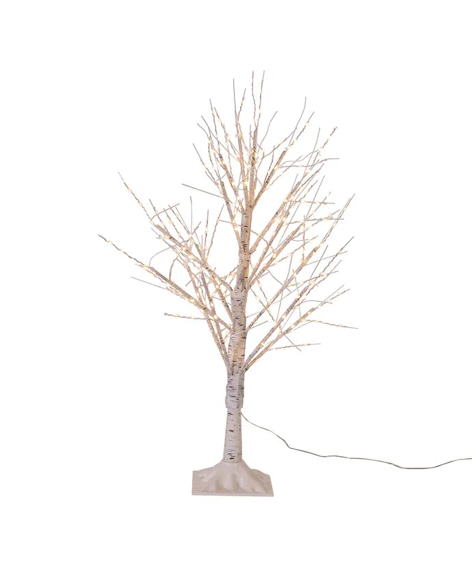 Tree Twinkle LED White Birch Twig 3'