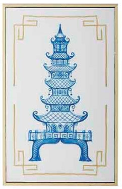 Art Pagoda Blue Celia Small