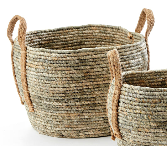 Basket Grey Natural Large