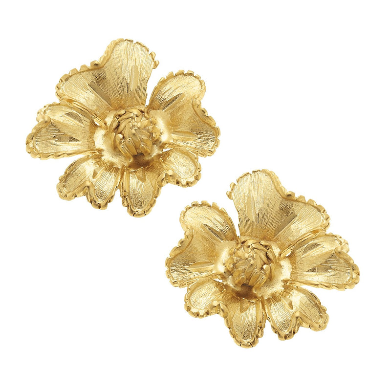 Earrings Stud Marigold Gold
