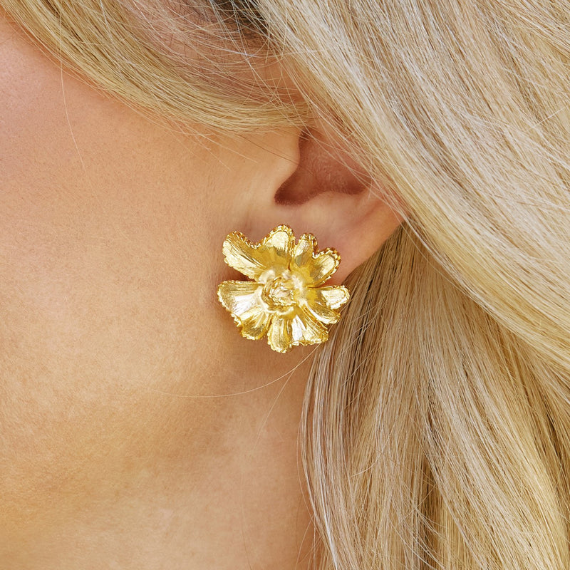 Earrings Stud Marigold Gold
