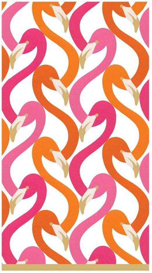 Guest Towels Flamingo Flock Fuchsia