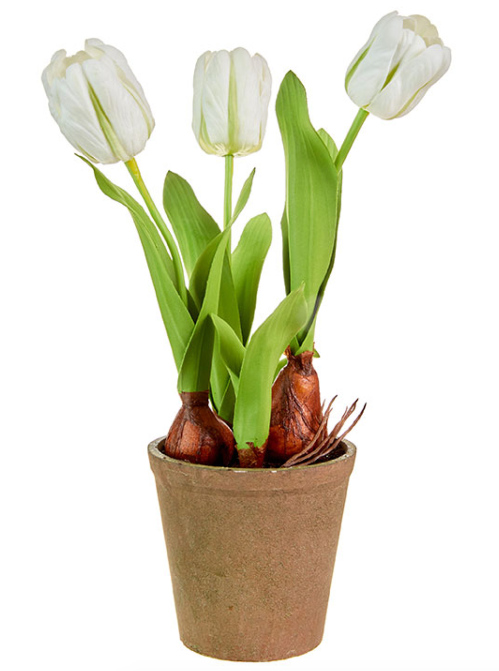 15.5" Real Touch Potted Tulips