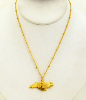 Necklace "North Carolina" State Gold