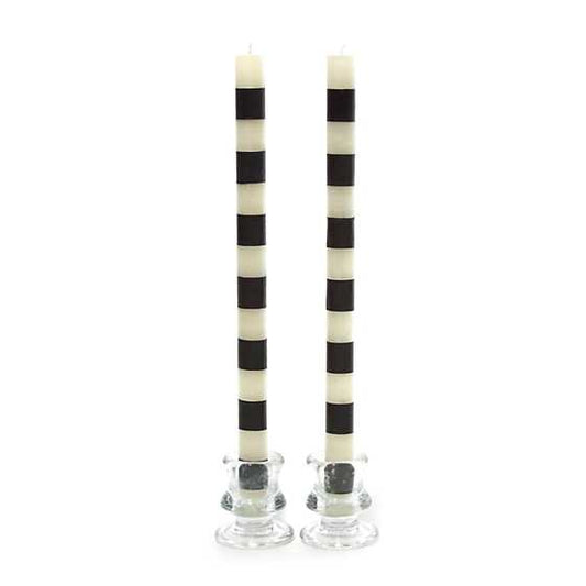 Candle Set of Two Black Bands