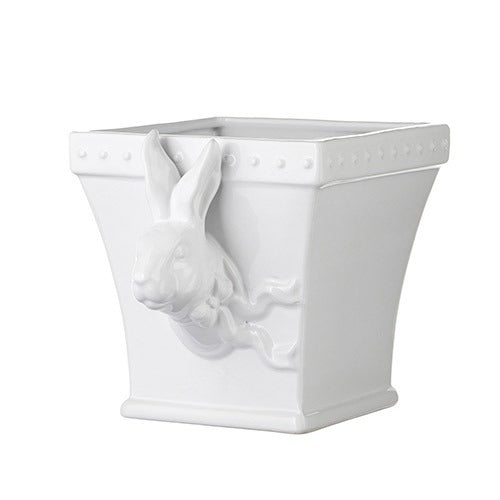 Cachepot Rabbit White Ava