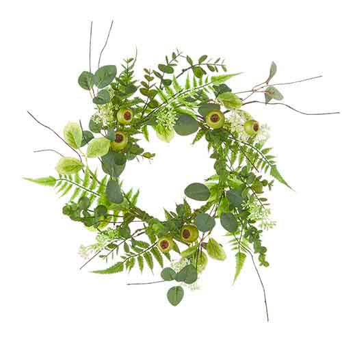 Candle Ring Wreath Mixed