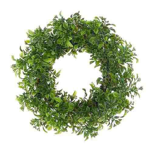 Wreath Candle Ring Boxwood Mini