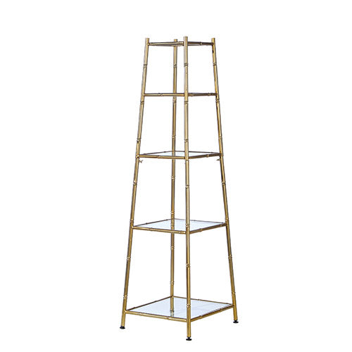 Stand Tiered Gold Bamboo