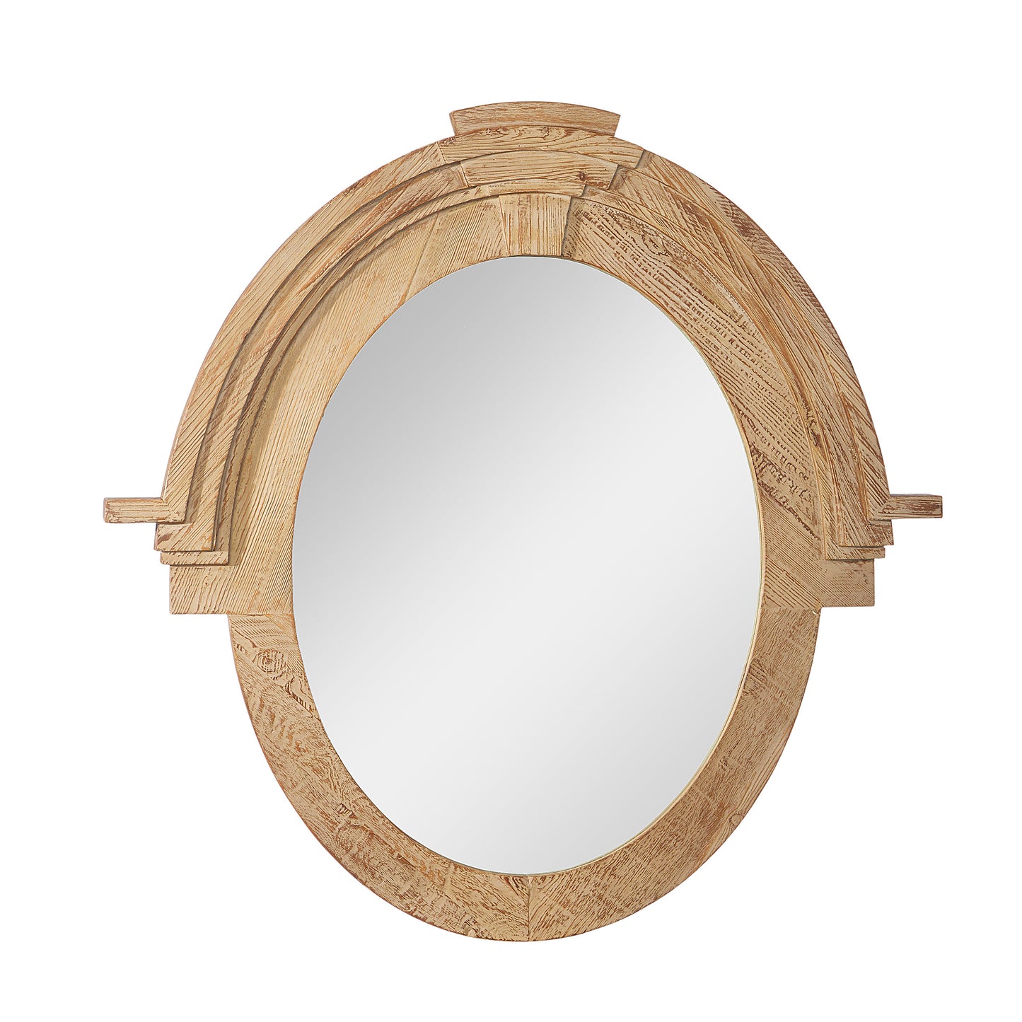 Mirror Oval Distressed