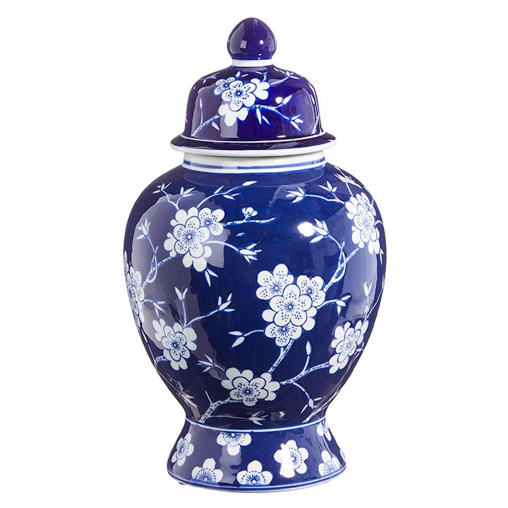 Ginger Jar Blue & White Floral Ivy