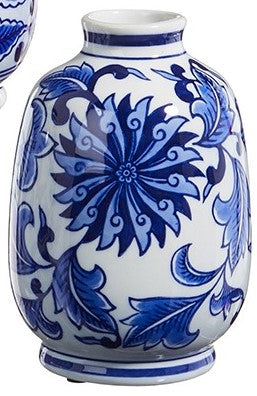 Vase Blue Chinoiserie Bud Avery