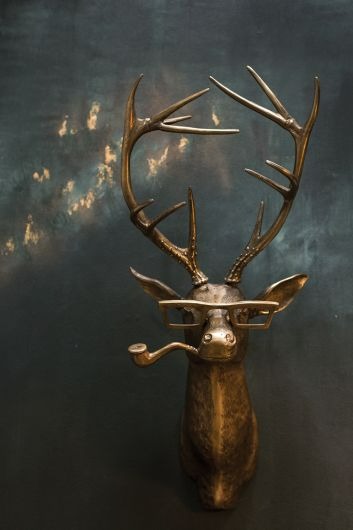 Wall Art Mount Metal Deer