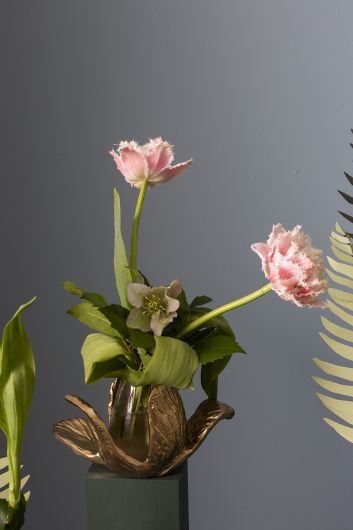 Vase Sculpture Budding Flower
