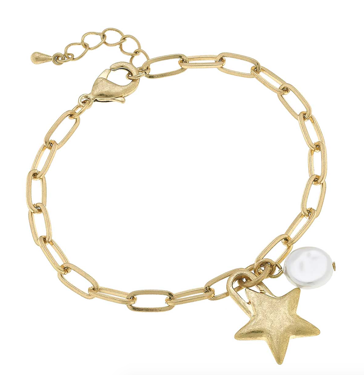 Bracelet Paperclip Chain Darcey Star Charm