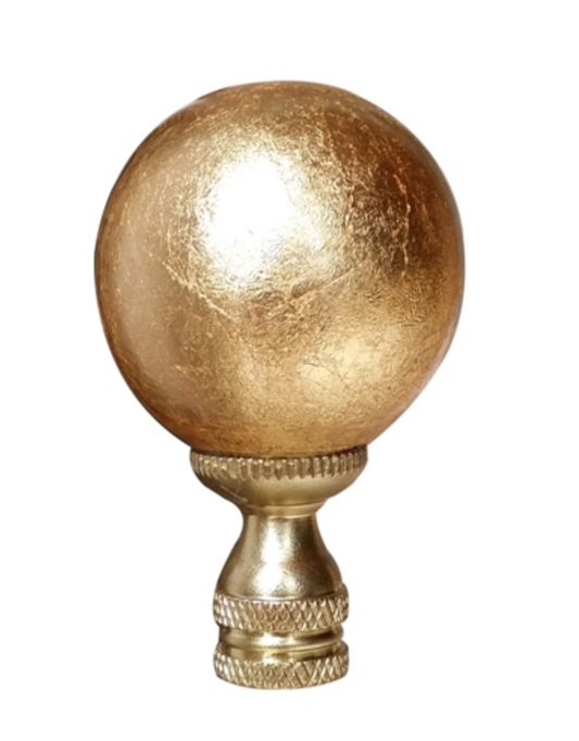 Finial Lamp Gold Leaf Ball Small