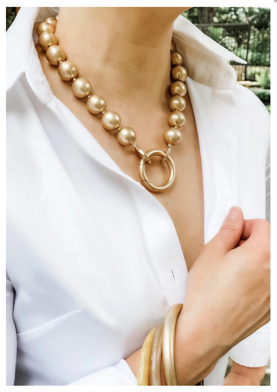 Gemma Spring Ring Necklace