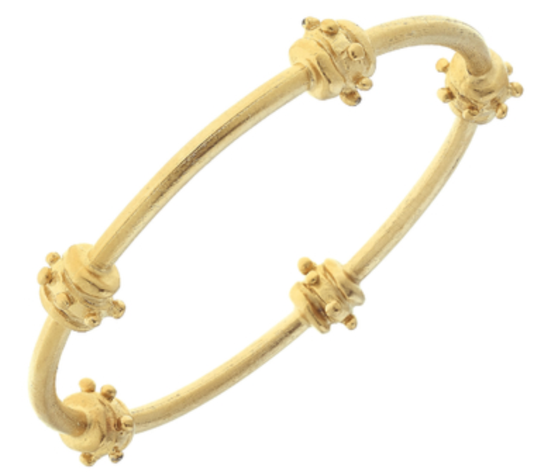 Bracelet Bangle Gold Bead