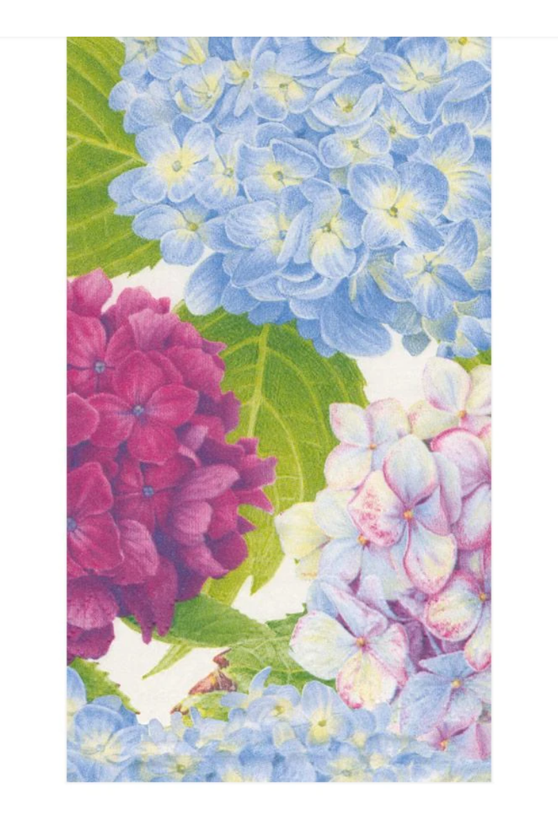 Guest Towels Hydrangea Garden Blue