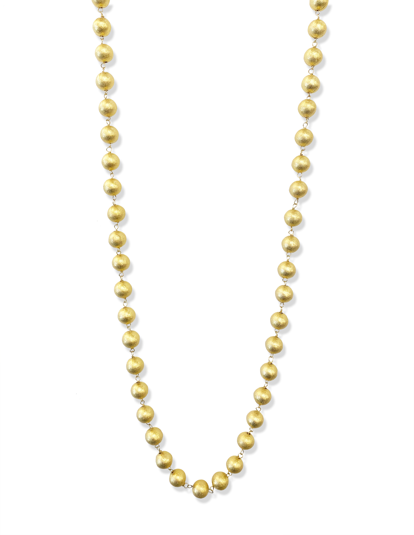 Necklace Gold Beads 32"
