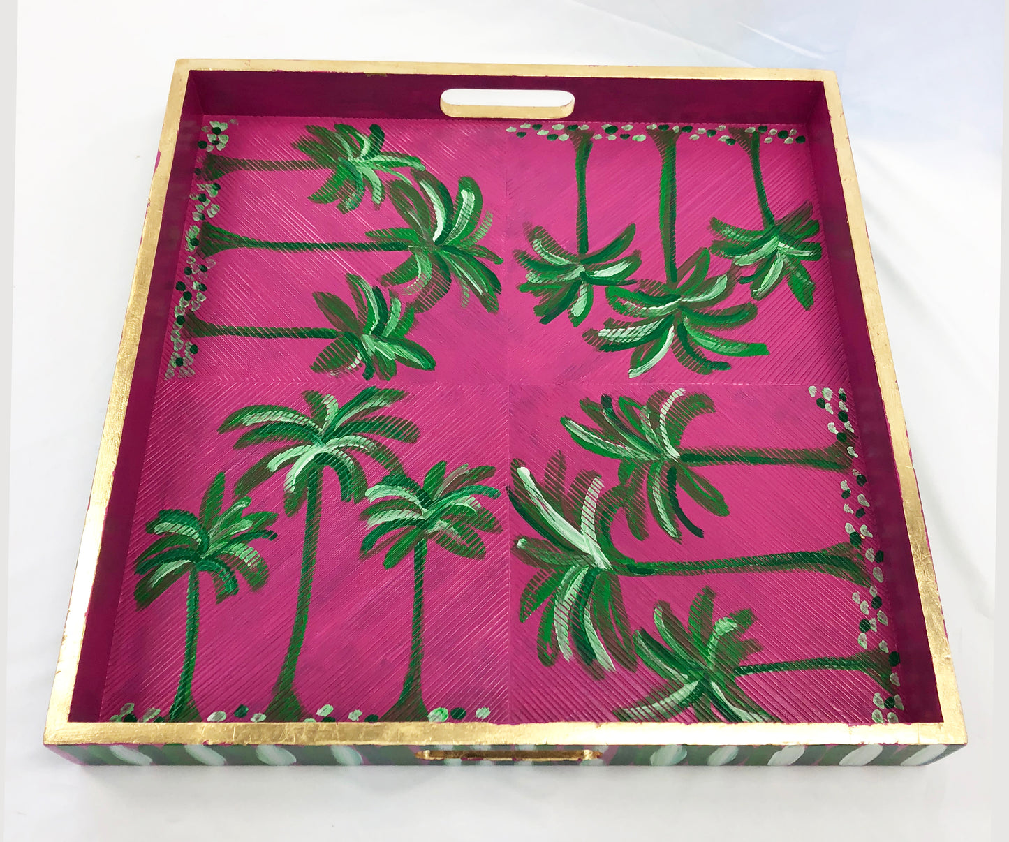 Pink Palm Tray