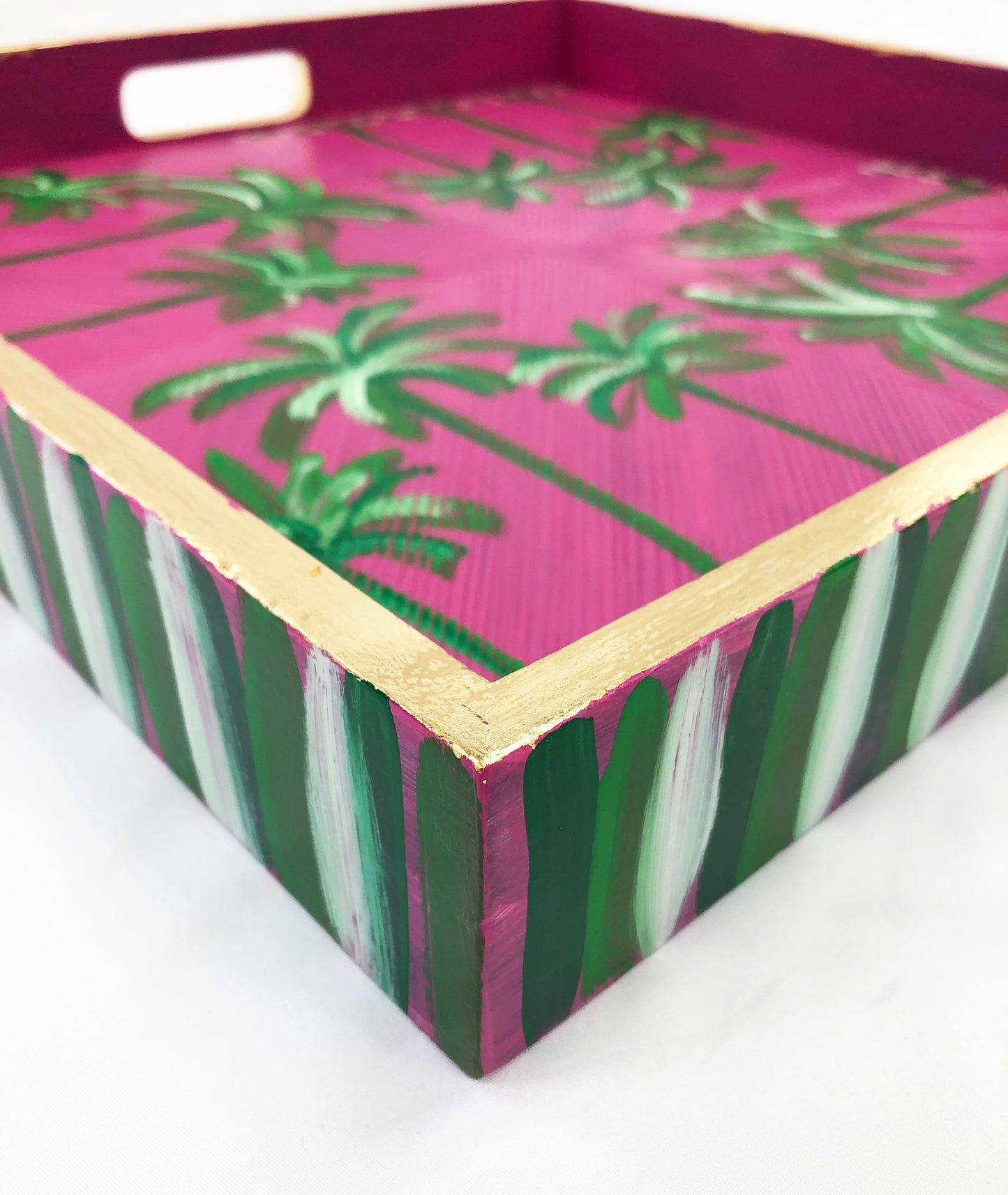 Pink Palm Tray